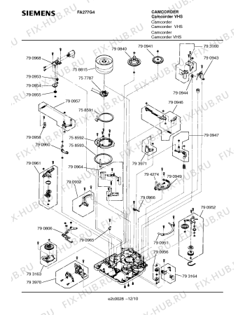 Схема №10 FA277G4 с изображением Соединительный элемент для видеоэлектроники Siemens 00795329