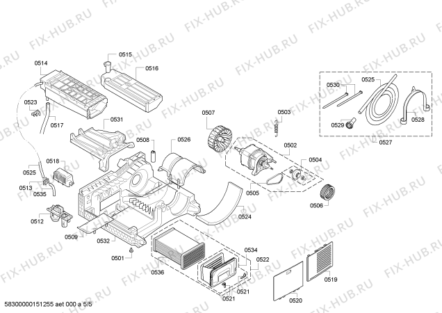 Схема №5 WTE86304PL с изображением Панель управления для сушильной машины Bosch 00678000