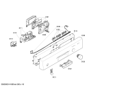 Схема №6 SGS43E22TC с изображением Передняя панель для посудомоечной машины Bosch 00663350