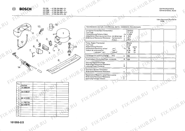 Взрыв-схема холодильника Bosch 0705204065 GS228 - Схема узла 02