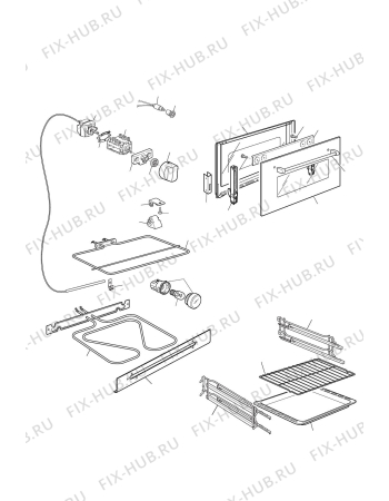 Схема №4 A726G с изображением Кнопка для плиты (духовки) DELONGHI 103861080