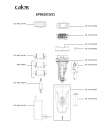 Схема №1 EP8020F0/23 с изображением Элемент корпуса для бритвы (эпилятора) Rowenta CS-00142447