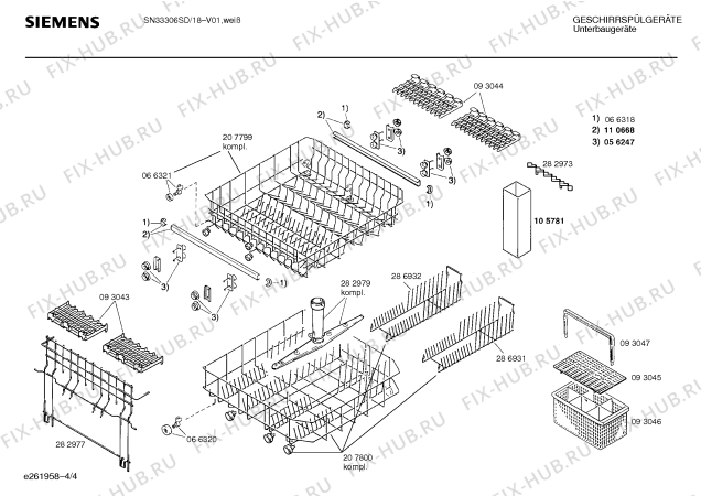 Схема №4 SN54603EU с изображением Переключатель для посудомойки Siemens 00069135