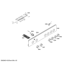 Схема №5 FRT4001G с изображением Панель управления для плиты (духовки) Bosch 00672088