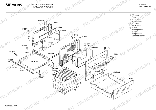 Схема №6 HL76020DK с изображением Реле для плиты (духовки) Bosch 00032407