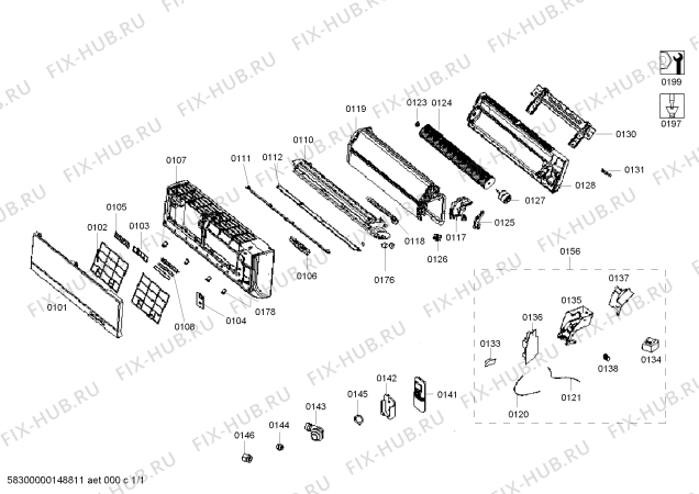 Схема №1 S1ZMI24904 с изображением Модуль управления для климатотехники Siemens 00701044