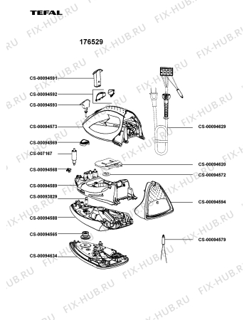 Схема №1 176514 с изображением Дроссель для электроутюга Tefal CS-00094593