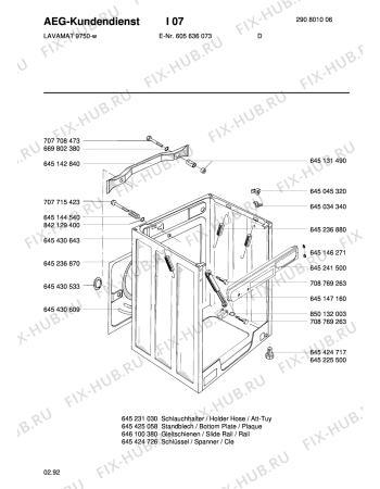 Взрыв-схема стиральной машины Aeg LAV9750 - Схема узла Housing 001