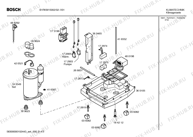Схема №3 AA4030 SYSTEM EASY CONNECT с изображением Кронштейн для кондиционера Bosch 00360265