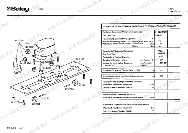 Схема №3 G6911 с изображением Крышка для холодильника Bosch 00284037