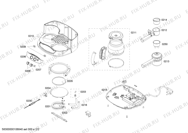 Схема №2 CK7351 Dueto Plus с изображением Терморегулятор для стиралки Bosch 00429137