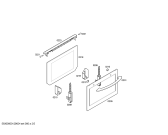 Схема №5 3HF506BP Horno balay poliv.blanco multifuncion с изображением Передняя часть корпуса для плиты (духовки) Bosch 00662426