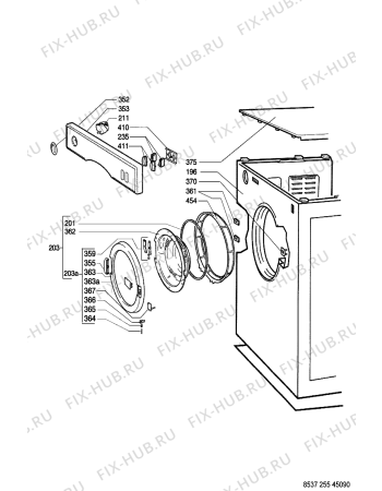 Схема №3 AWG 255 с изображением Тэн Whirlpool 481928248288