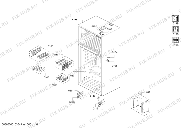 Схема №3 BD2074W2AN с изображением Контейнер для холодильной камеры Bosch 00689078