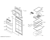 Схема №3 4FF37B10 с изображением Дверь для холодильника Bosch 00244544