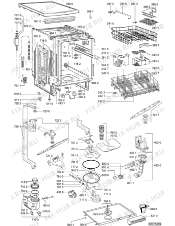Схема №2 GSF 2990 с изображением Микромодуль для электропосудомоечной машины Whirlpool 480140100689