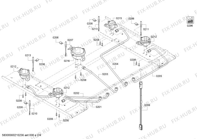 Схема №4 NGM8646UC Bosch с изображением Варочная панель для электропечи Bosch 11027277