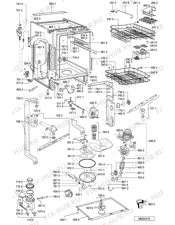 Схема №2 ADG 8536 NB с изображением Обшивка для посудомоечной машины Whirlpool 481245372899