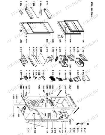 Схема №1 KRCB6010 (F090434) с изображением Модуль (плата) управления для холодильника Indesit C00331322