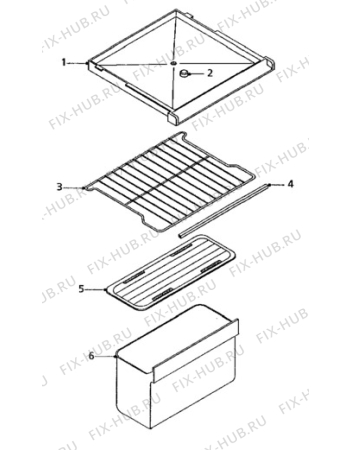 Взрыв-схема холодильника Hansa KT1302 - Схема узла Furniture