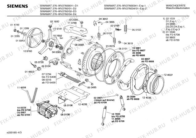 Схема №3 WV27600011 SIWAMAT 276 с изображением Панель управления для стиралки Siemens 00114555