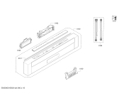 Схема №6 SMUCYT02SK с изображением Передняя панель для посудомоечной машины Bosch 00740952