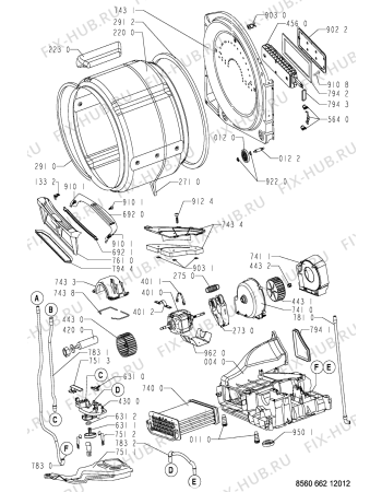 Схема №2 TRKD SYMPHONY с изображением Обшивка для сушильной машины Whirlpool 481245214077