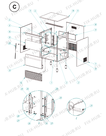 Схема №7 ADN 103 с изображением Электромотор для холодильника Whirlpool 482000010236