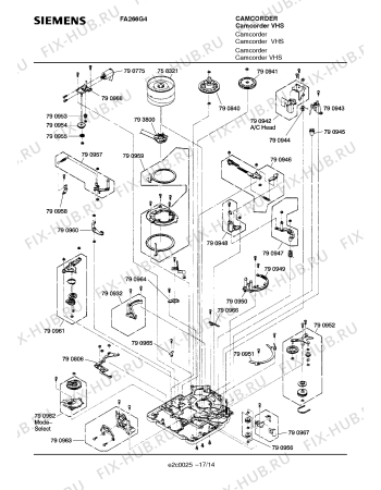Схема №16 FA266G4 с изображением Трансформатор для видеотехники Siemens 00792425