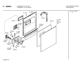 Схема №6 SHU6806UC с изображением Передняя панель для посудомойки Bosch 00351657