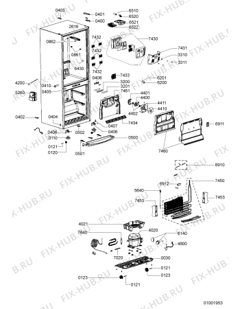 Схема №2 ARC 8120/1 с изображением Сенсорная панель для холодильной камеры Whirlpool 481246469417