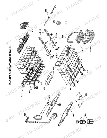 Схема №6 DWF61YS (F035576) с изображением Панель для посудомойки Indesit C00211345