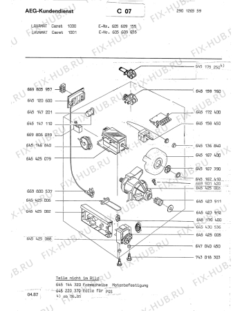 Взрыв-схема стиральной машины Aeg LAVCARAT 1001 - Схема узла Section4