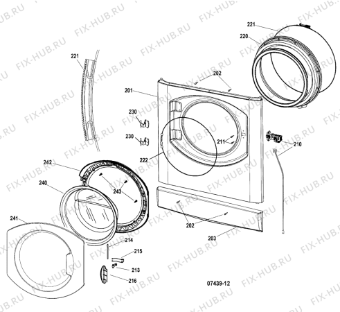 Схема №5 WML760PUK (F054706) с изображением Запчасть для стиралки Indesit C00264216