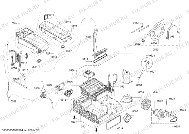 Схема №6 WTY888W9GR SelfCleaning Condenser с изображением Крышка для электросушки Bosch 00772284