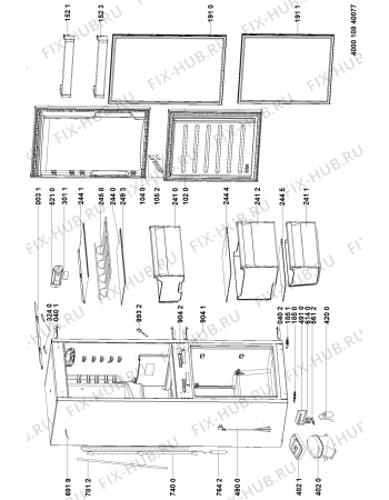 Схема №1 EIB15050A1DUK (F093229) с изображением Инструкция по эксплуатации для холодильника Indesit C00516916