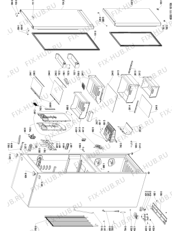 Схема №1 BSNF9121OX (F150034) с изображением Наставление для холодильника Indesit C00523196