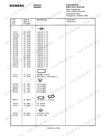 Схема №46 FM639Q4 с изображением Пульт дистанционного управления для видеотехники Siemens 00756453
