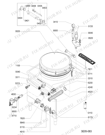 Схема №1 AGB 396/WP с изображением Спецфильтр для плиты (духовки) Whirlpool 483286009197