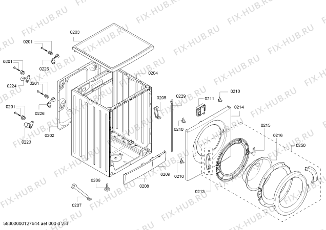 Схема №4 WM16S760FG S16.76 8kg с изображением Панель управления для стиральной машины Siemens 00661863
