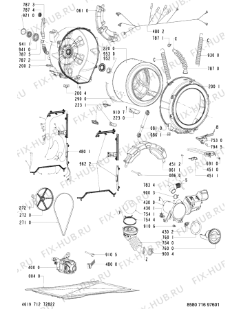 Схема №2 716 WT/SV с изображением Декоративная панель для стиральной машины Whirlpool 481245216795