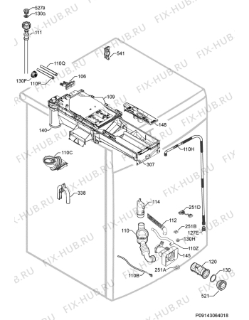 Взрыв-схема стиральной машины Ikea RENLIGFWM 50206796 - Схема узла Hydraulic System 272