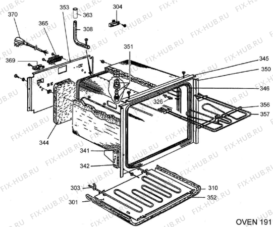 Взрыв-схема вытяжки Gorenje UPO Meny A804A60A SE   -White FS 60 (900000685, A804A60A) - Схема узла 03