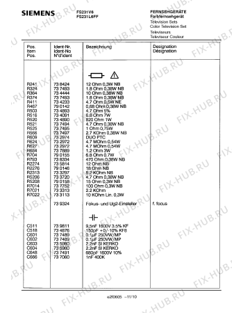 Схема №10 FS229V6 с изображением Инструкция по эксплуатации для жк-телевизора Siemens 00530794