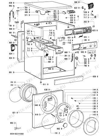 Схема №2 WAS 4350 с изображением Таймер для стиральной машины Whirlpool 481228219817