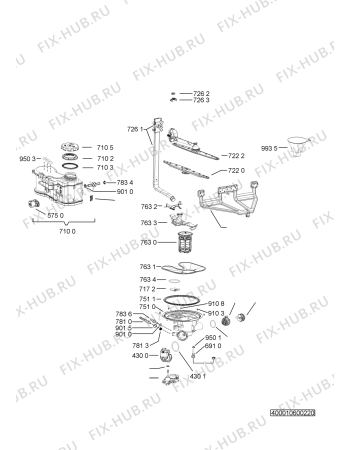 Схема №5 ADP 2300 A+ IX с изображением Микромодуль для электропосудомоечной машины Whirlpool 481010540989