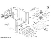 Схема №5 HB33U550S с изображением Нижняя часть корпуса для электропечи Bosch 00470881