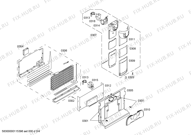 Схема №3 K58901X0 с изображением Контейнер для холодильника Bosch 00448951