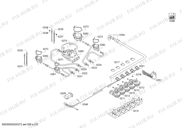 Взрыв-схема плиты (духовки) Bosch PPQ7A2M20Y PPQ7A6M90V/01 - Схема узла 02