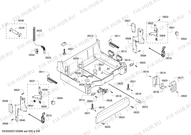 Схема №4 SL34A002UC hydroSensor с изображением Кабель для посудомойки Siemens 00492928